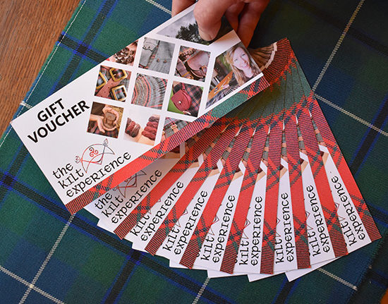 The Kilt Experience Gift Vouchers Handsewn Kilts and handmade Kilt-wear