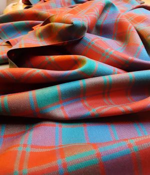 8 Yards of 100% Wool Tartan