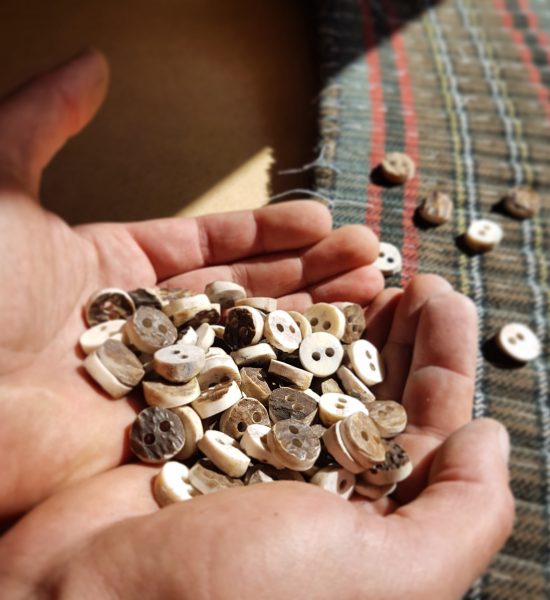 The Kilt Experience Custom made handmade Scottish Antler buttons, Cunningham tartan Made-to-measure handsewn kilt