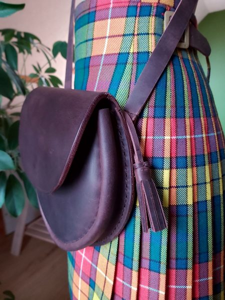 Praline Sporran Bag & Buchanan Kilt